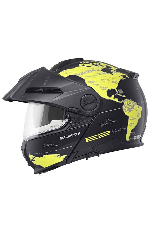 E2 Atlas Yellow Çene Açılır Kask - 3