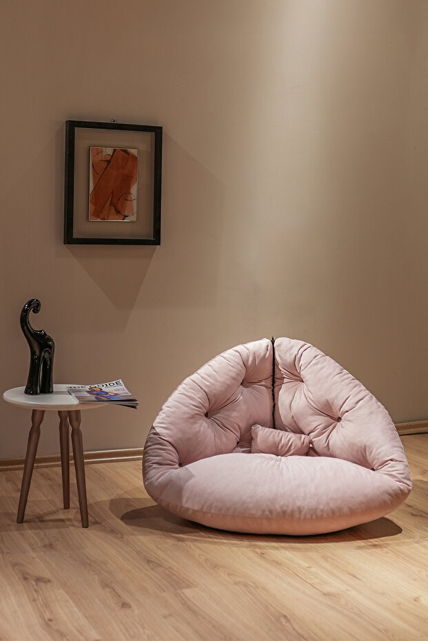 Floki Tekli Koltuk Berjer Pembe - 2