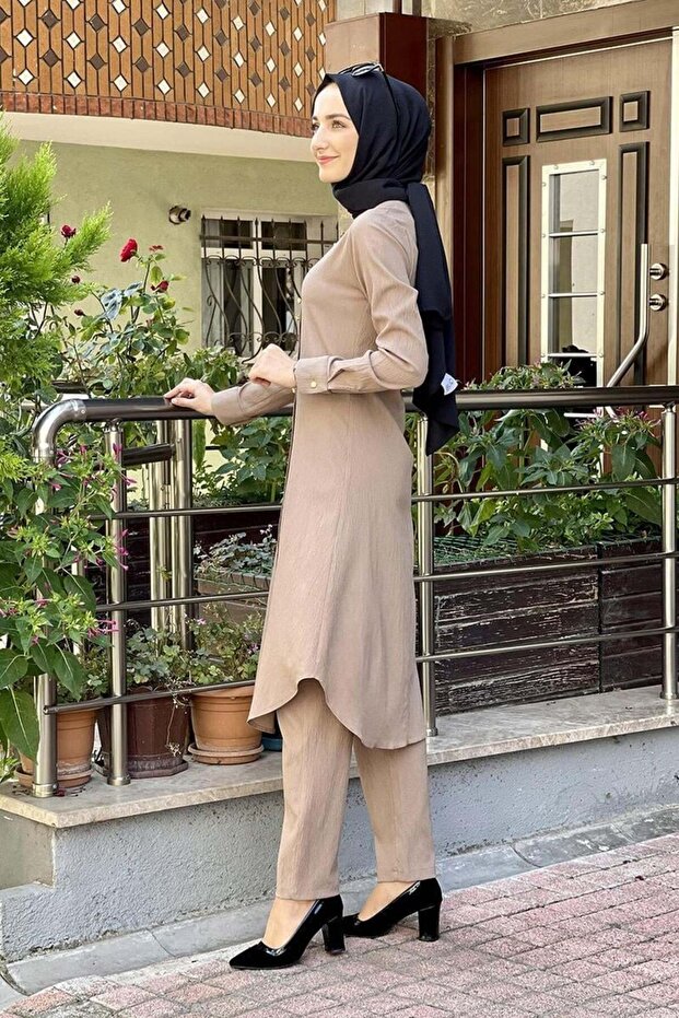 Buttoned Double Set - 4