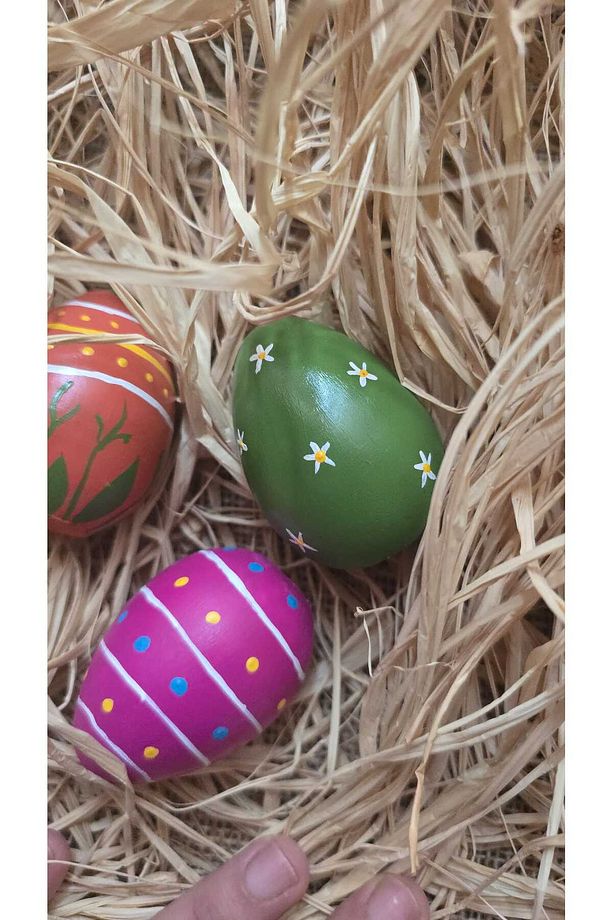 Paskalya Yumurtası,3'lü Renkli Paskalya Yumurtası, Easter Egg - 3