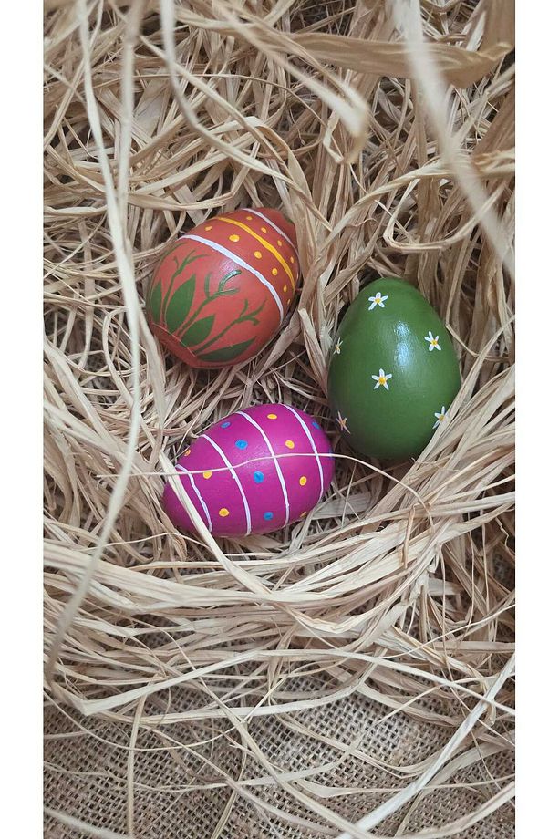 Paskalya Yumurtası,3'lü Renkli Paskalya Yumurtası, Easter Egg - 1
