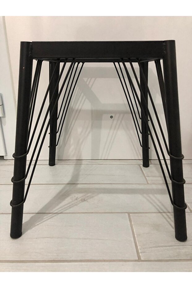 METAL, 40 CM SİYAH STATİK BOYALI SANDALYE AYAĞI (2 ADET) - 1