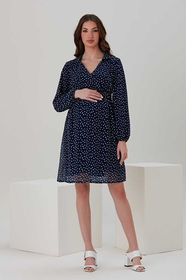 HAMİLE ŞİFON ELBİSE - 3