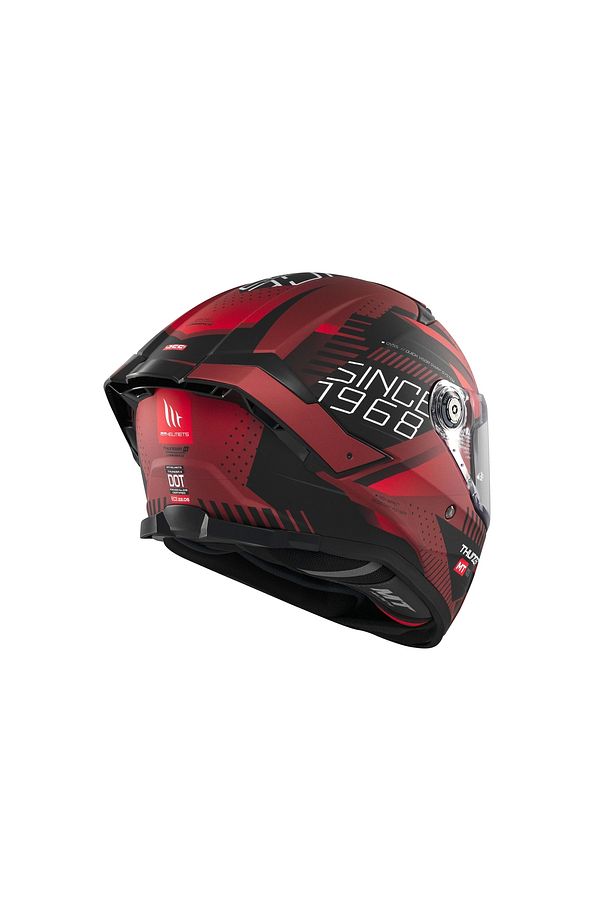 KASK MT THUNDER 4 SV LUMİNENCE D5 MAT KIRMIZI - 5