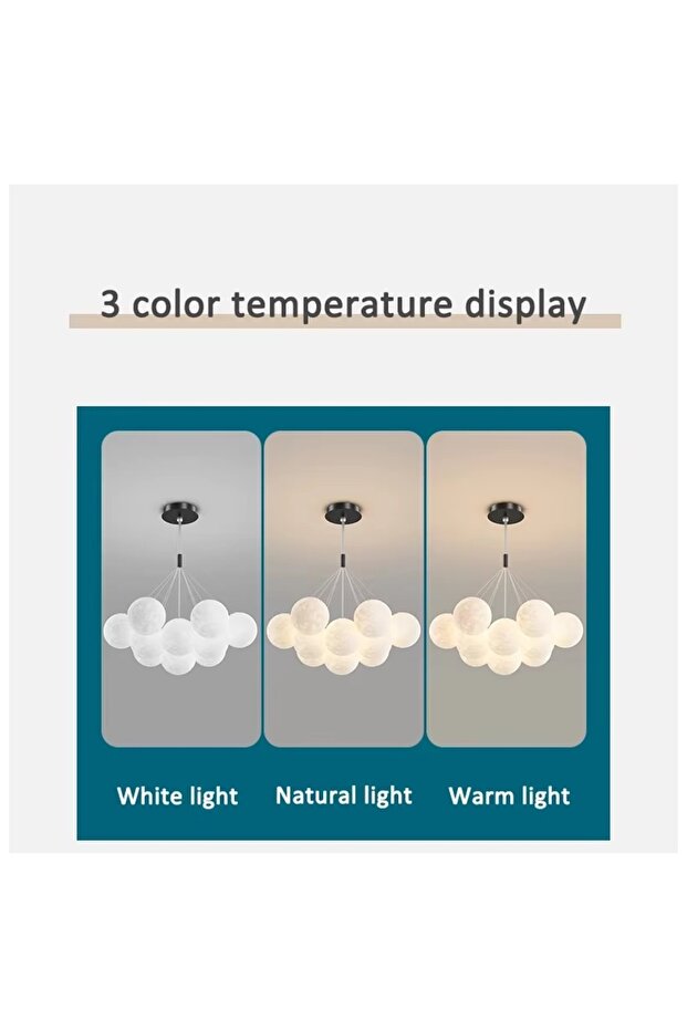 Moonlight Model Modern Özel Tasarım Sarkıt Dolunay Avize - 2