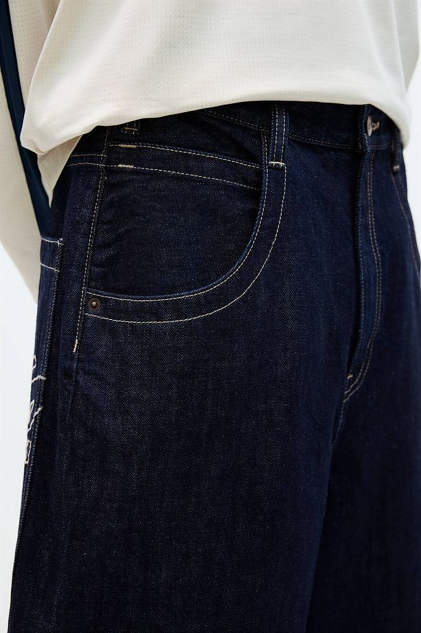 Super baggy STWD denim bermuda şort - 6