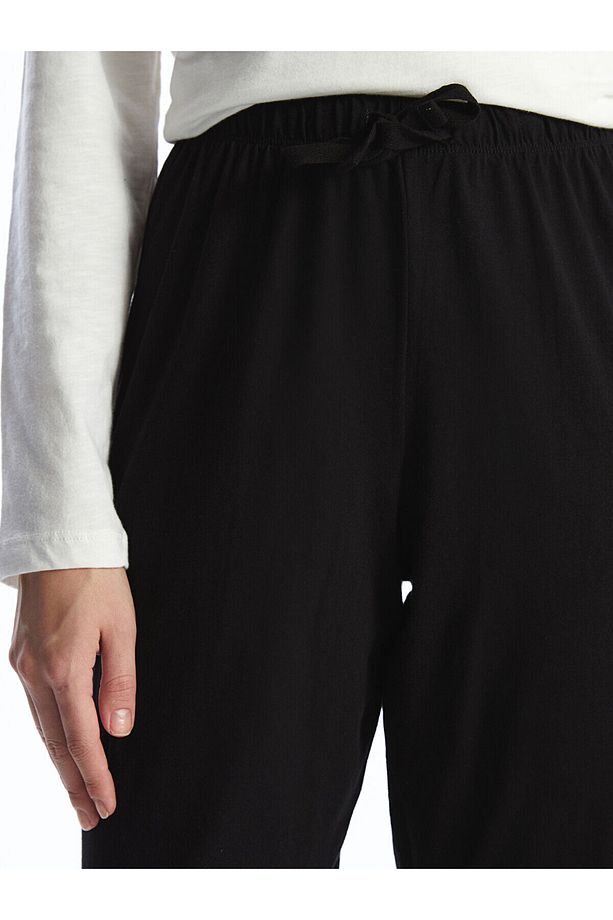 Beli Lastikli Kadın Pijama Alt - 3