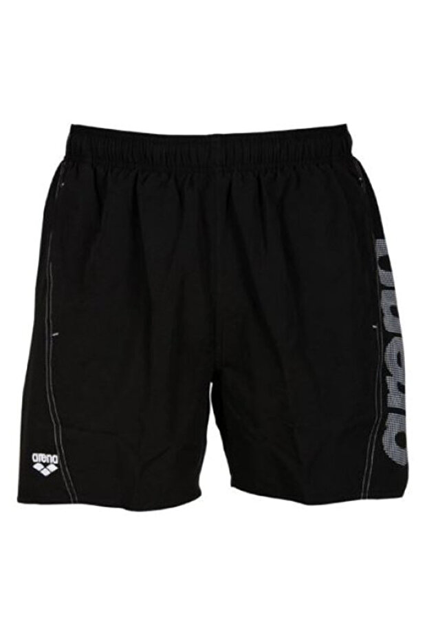 Fundamentals Logo Boxer Men's Black Swimming Trunks 1B34451