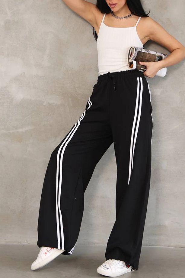 Double Line Relax Fit Eşofman Altı - 6