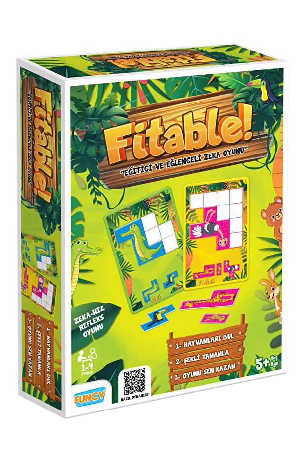 Fitable Animal Game - Matching Activity Game - Shape Completion Game - Mind Game Brain Teaser - H - 3