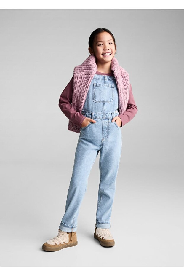 Uzun denim tulum - 2