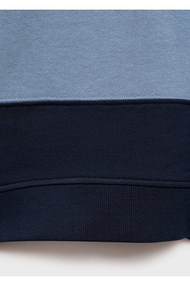 Çizgili polo yaka sweatshirt - 7