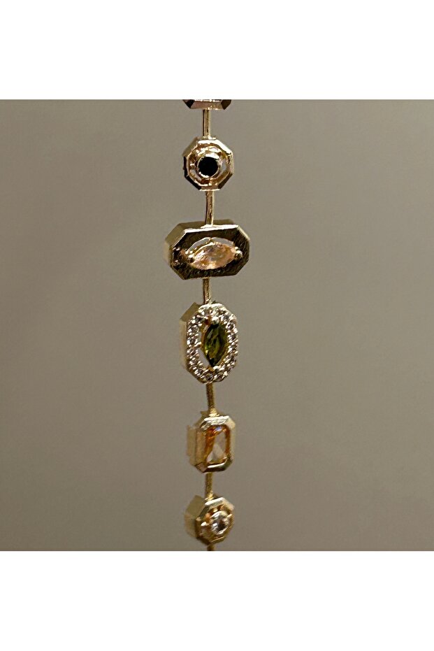 Renkli Taş Kolye - 2