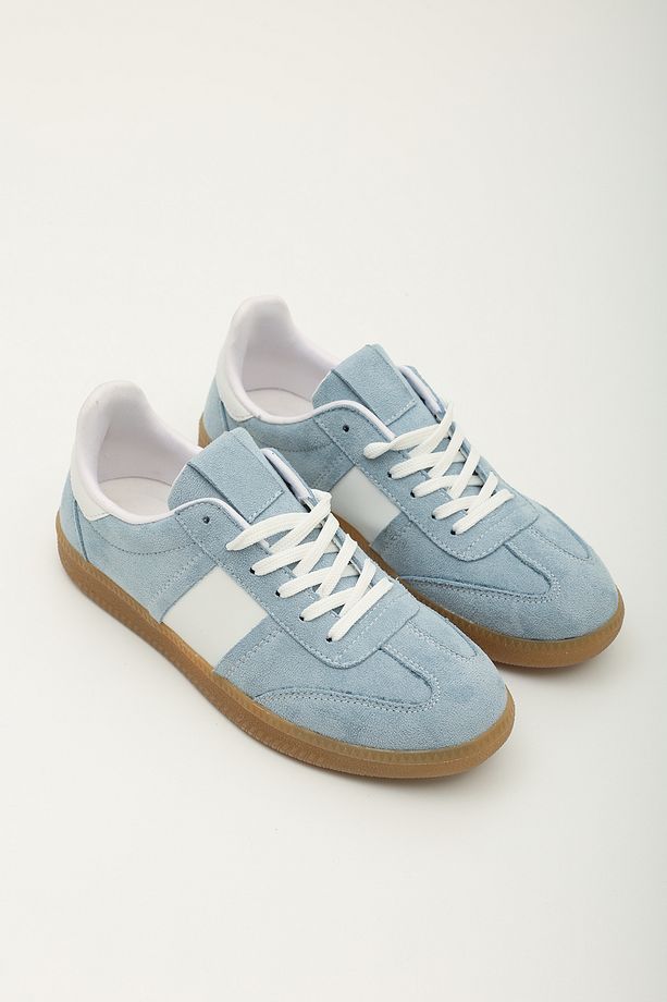 Süet Retro Kadın Sneaker Ayakkabı - 3