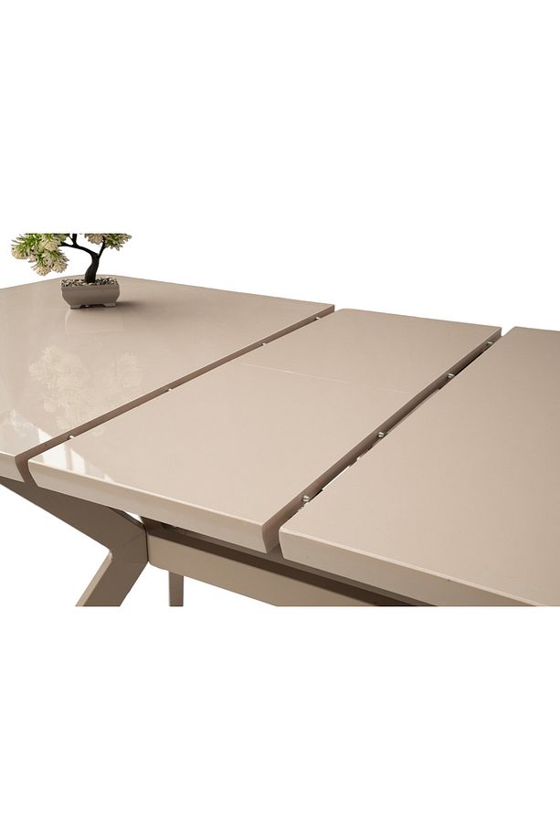 Anka Açık Gri Renk Highgloss Açılır 130X80 Masa (Açılımış Ölçüsü 160X80) - 4