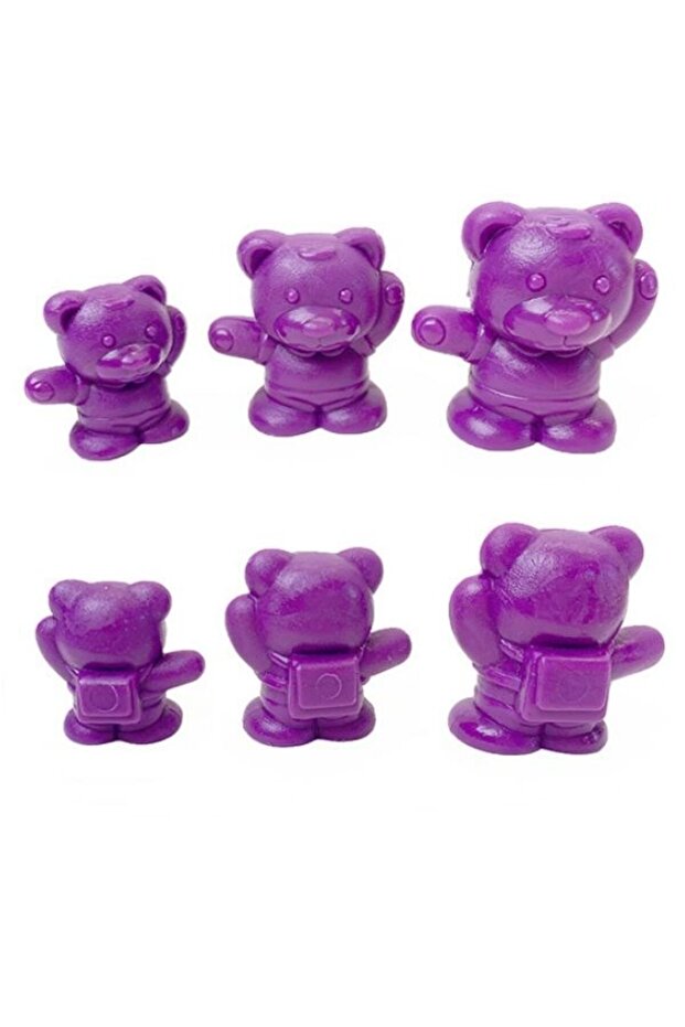 مجموعة عدادات بحجم الدمية الدب مكونة من 6 ألوان مكونة من 12 قطعة - 5