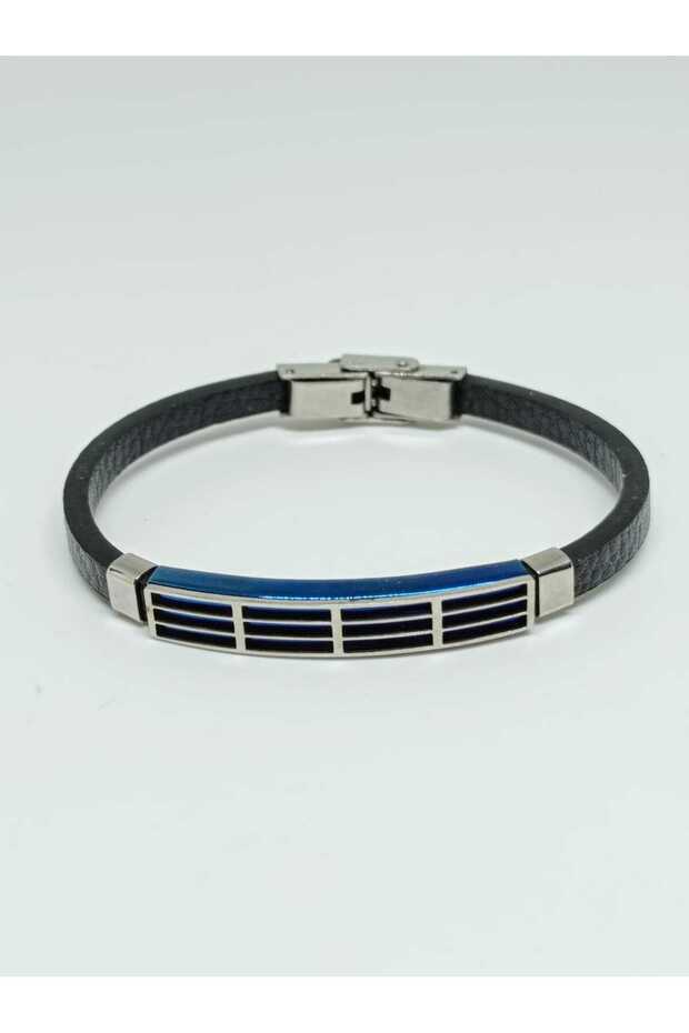 Men's Vegan Surgical Steel Bracelet, Modern Design, 20 cm No 3