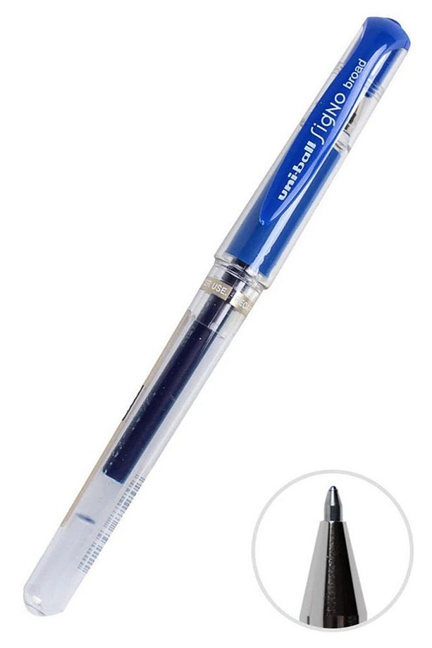 İmza Kalemi 1 Adet Uniball Signo Broad1.0 mm Roller Pilot Kalem Um-153 Roller Uçlu Likit Mürekkepli - 1