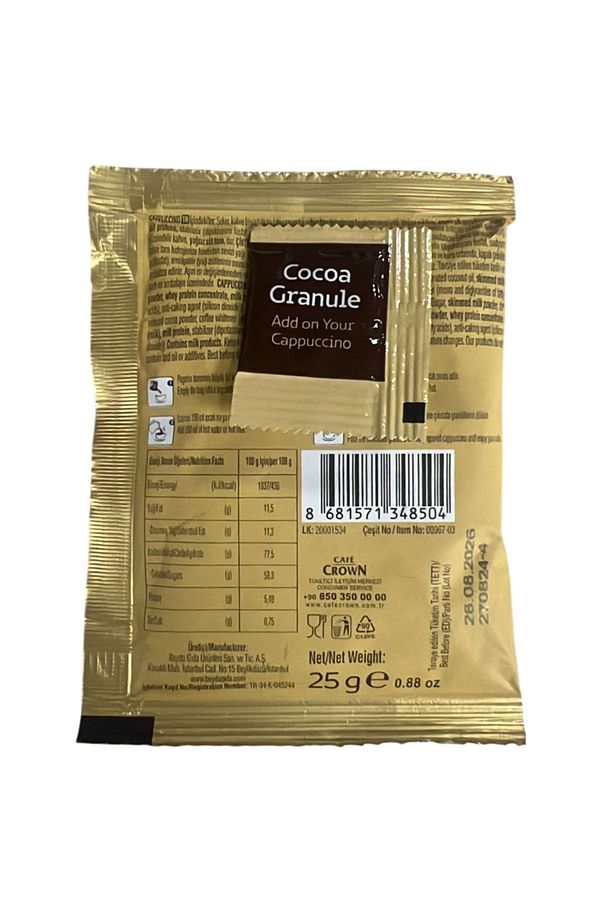 ÜLKER 967-03 CAFE CROWN CAPP GRANÜL 25 GR X 1 PAKET - 2