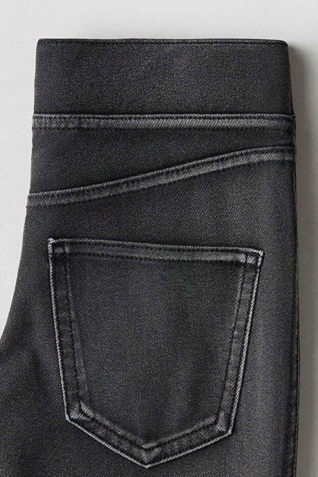 Flared jersey trousers