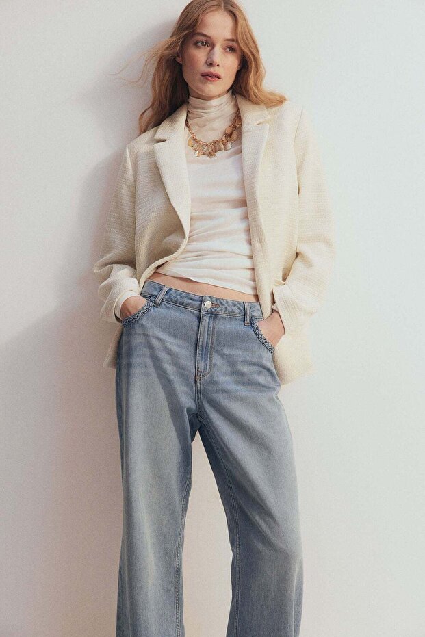 سترة منسوجة بنمط هندسي - 2