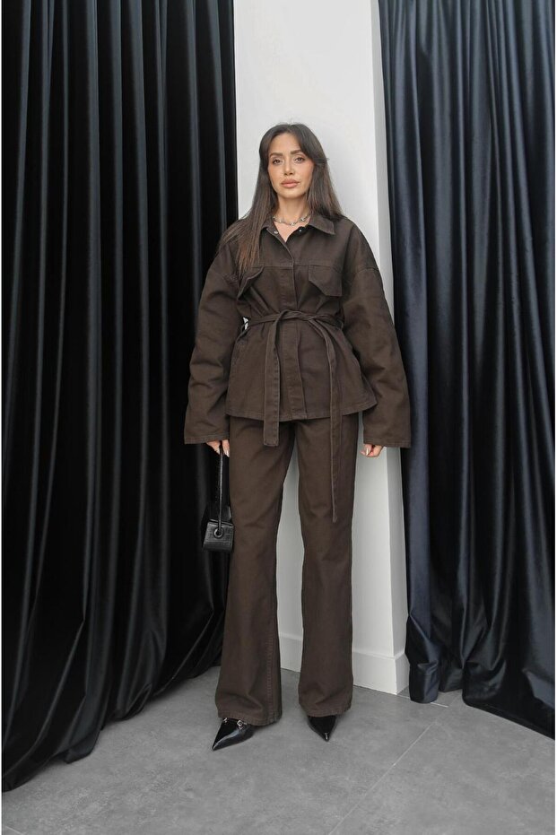 Bitter Brown Denim Set