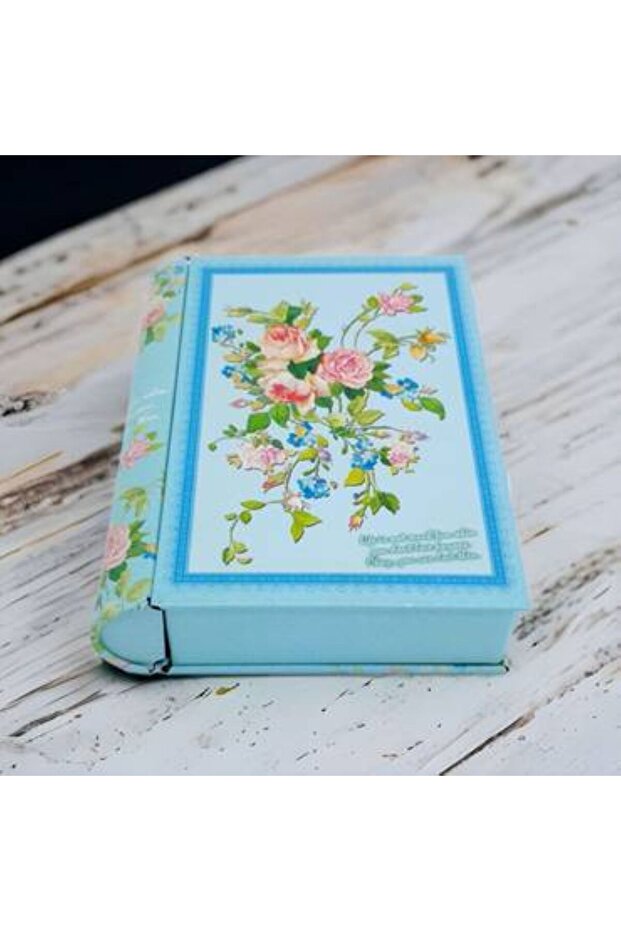 كتاب ديكور معدن مع صندوق لون ازرق - 3