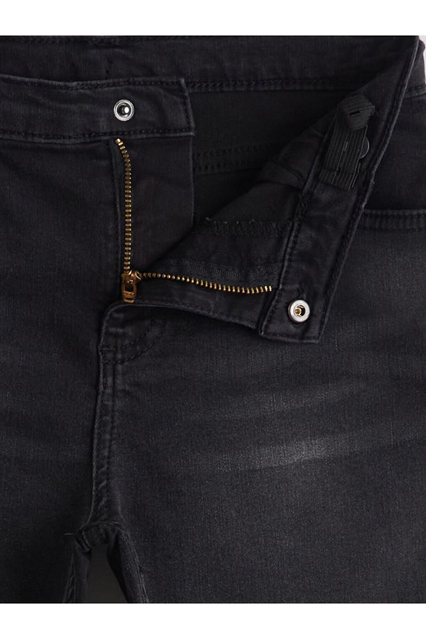 Beli Ayarlanabilir Erkek Çocuk Jean Şort - 3