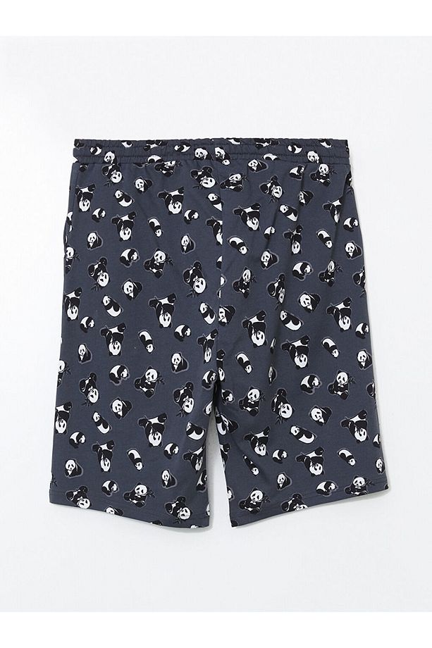 LCW Slim Fit Erkek Pijama Alt Şort - 2