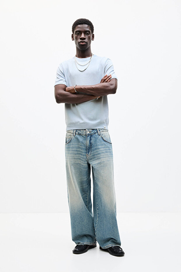 Kısa kollu triko t-shirt - 2