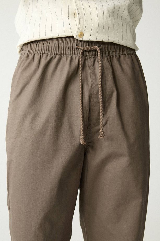 Dokulu jogger pantolon - 5