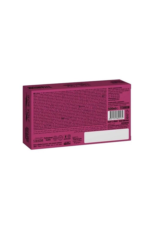 Bitkisel Kalıp Sir Ağda Titantum ( Pembe) 500 ml - 2