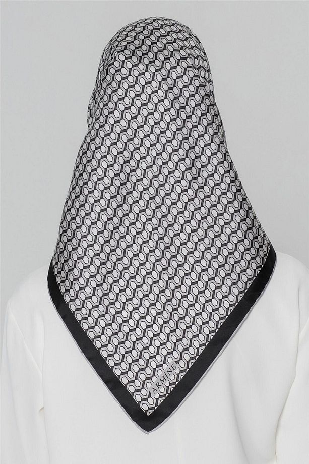 Nostalji Serisi Twill İpek Eşarp 8401D-88 - 3