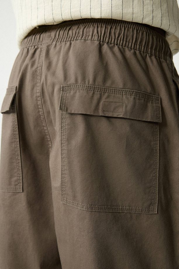 Dokulu jogger pantolon - 3
