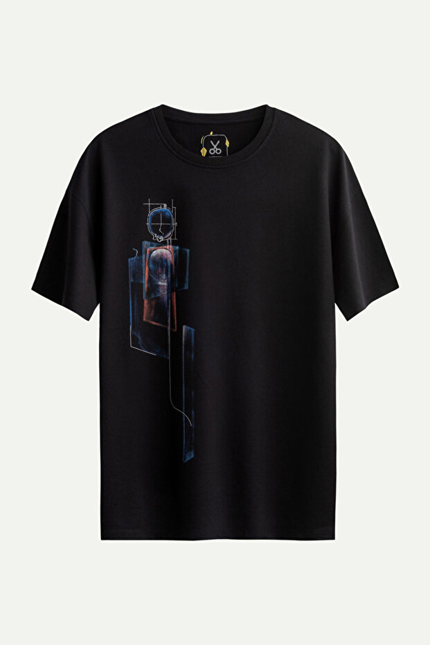 Men's Oversized Design T-Shirt - Notion