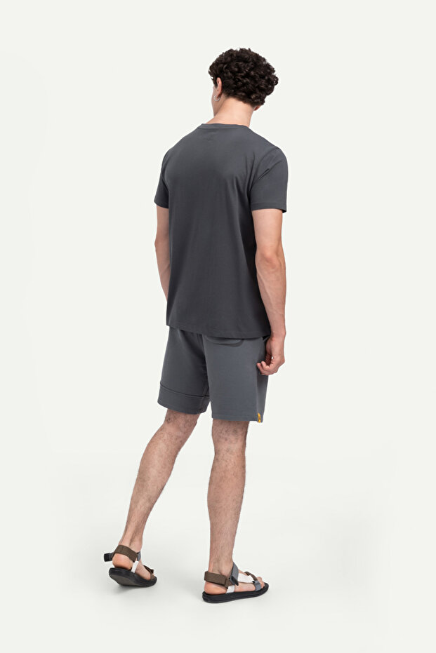 Unisex Regular Fit Basic T-Shirt - Plum - 4