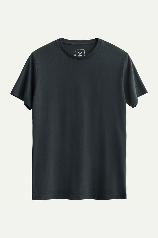 Unisex Regular Fit Basic T-Shirt - Raven - 1