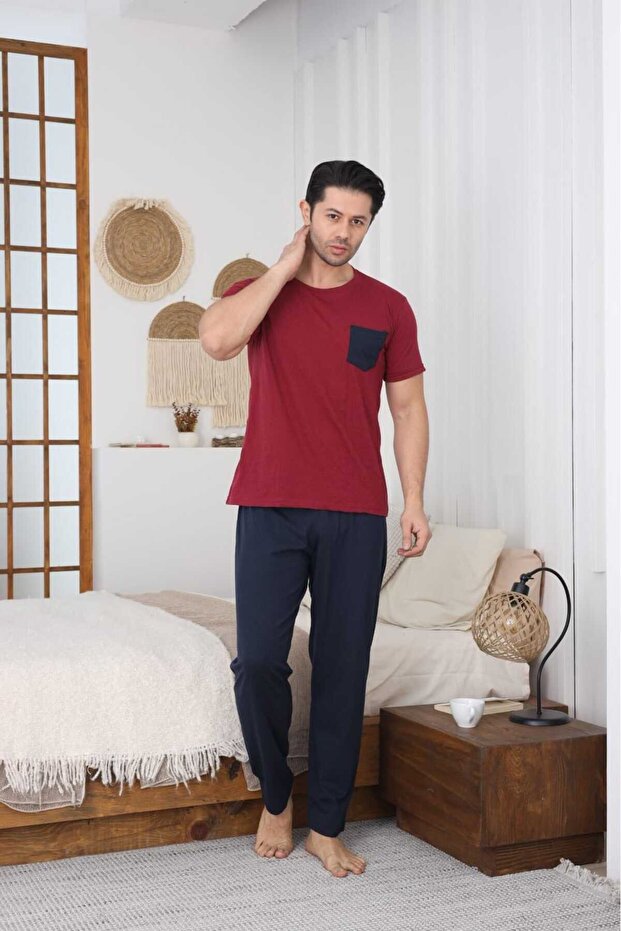 SÜPREM KISA KOL ERKEK PIJAMA TAKIMI - 1