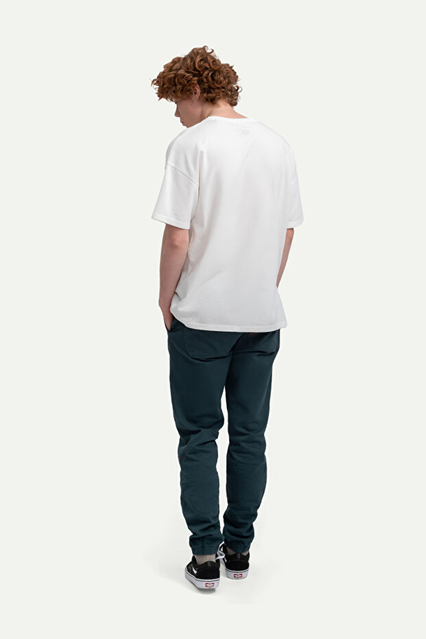 Unisex Oversize/ Relax Fit Basic T-Shirt - Off White - 4