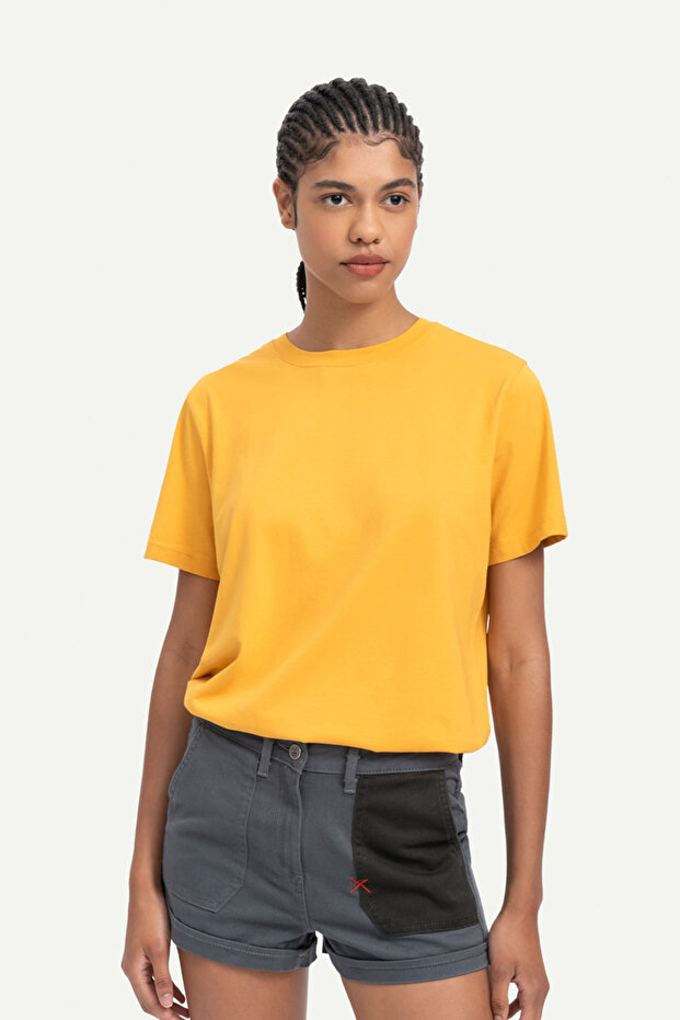 Unisex Regular Fit Basic T-Shirt - Sulphur - 5