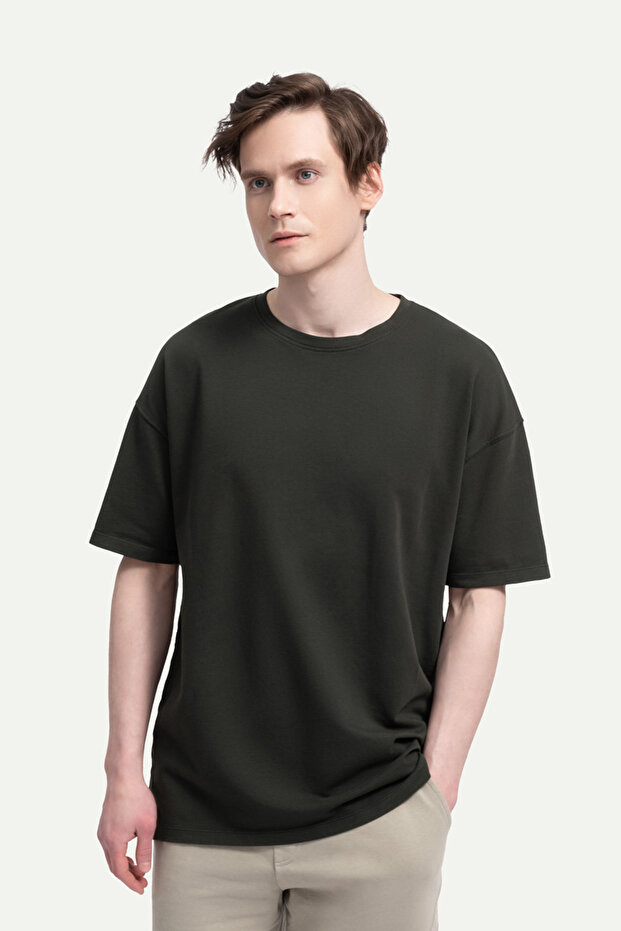 Unisex Oversize/ Relax Fit Basic T-Shirt - Asphalt - 2