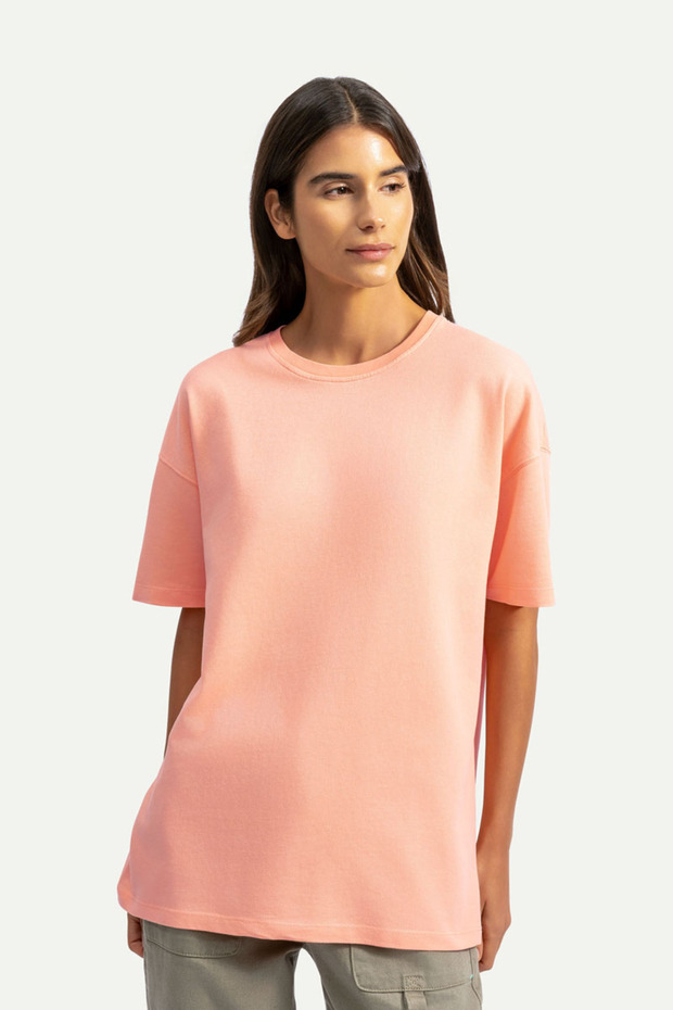 Unisex Oversize/ Relax Fit Basic T-Shirt - Canyon - 6