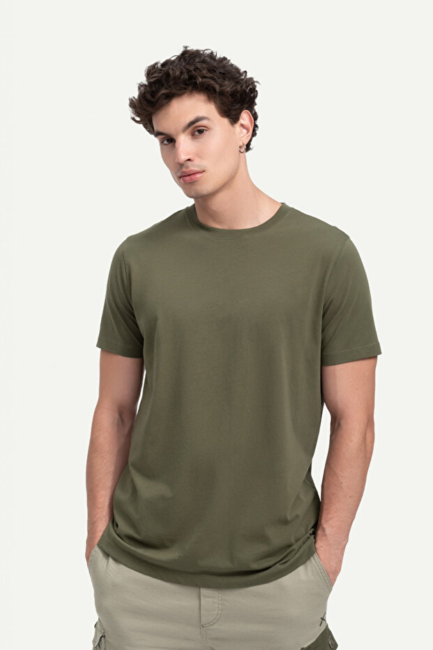 Unisex Regular Fit Basic T-Shirt - Jungle - 2