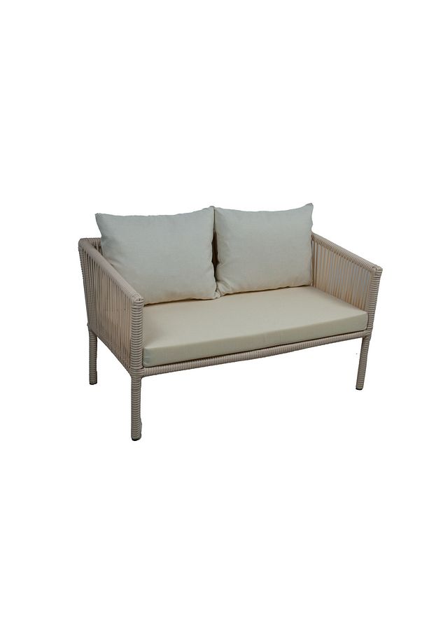Berlin 2+1+1 Rattan Bahçe Balkon Yemek Takımı Kum - 6