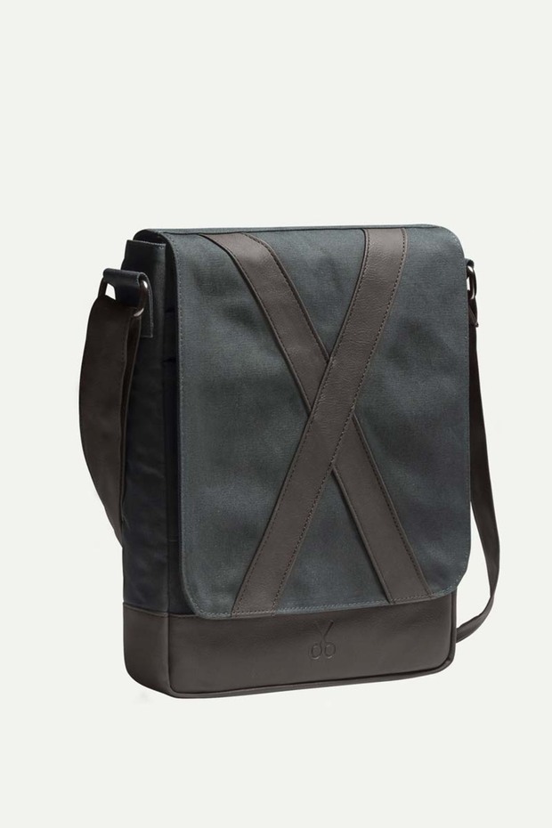 KAFT Unisex Dikey Postacı Çantası - Methone - Asphalt