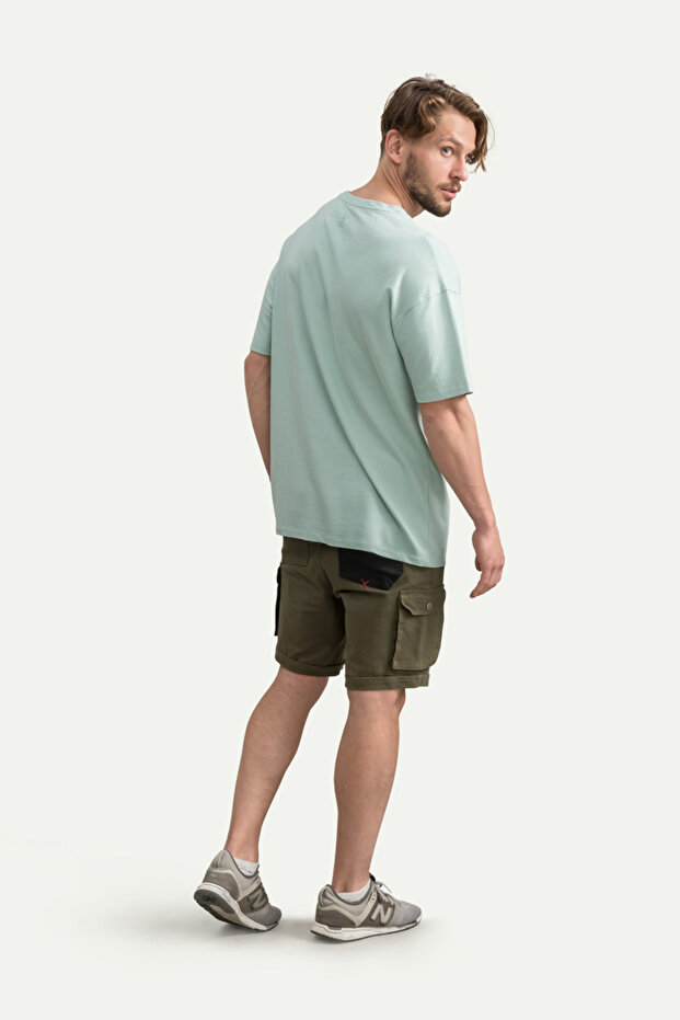 Unisex Oversize/ Relax Fit Basic T-Shirt - Mint - 4