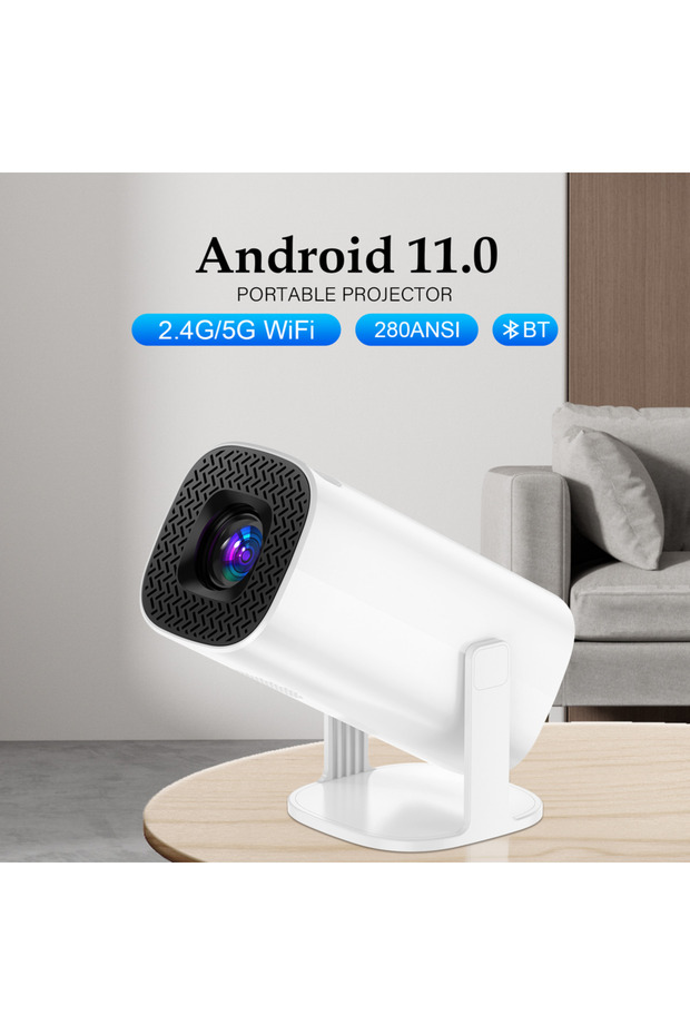 جهاز عرض صغير ذكي P30 P30 بمقبس من الاتحاد الأوروبي يعمل بنظام Android 11 وWiFi6 ويدعم 4K 1080P وBT5.0 وجهاز عرض 1280*720P من Hom