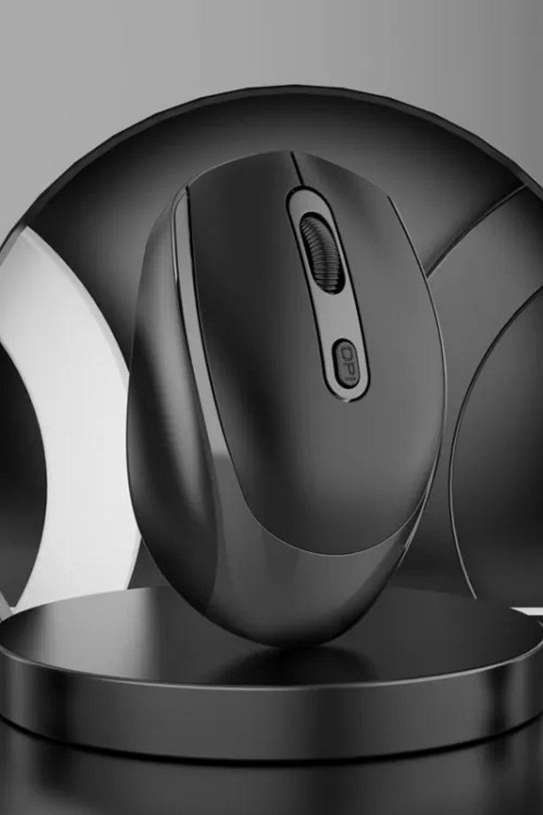 AP-332 2in1 Bluetooth ve 2.4GHz Şarjlı Type-C Girişli Siyah Bluetooth Kablosuz Mouse - 6