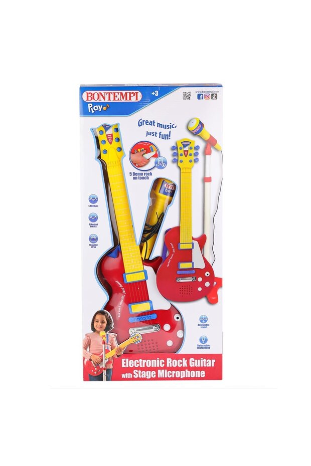 45832 Elektronik Gitar Ayaklı Mikrofon Müzik Seti -Sunman - 1