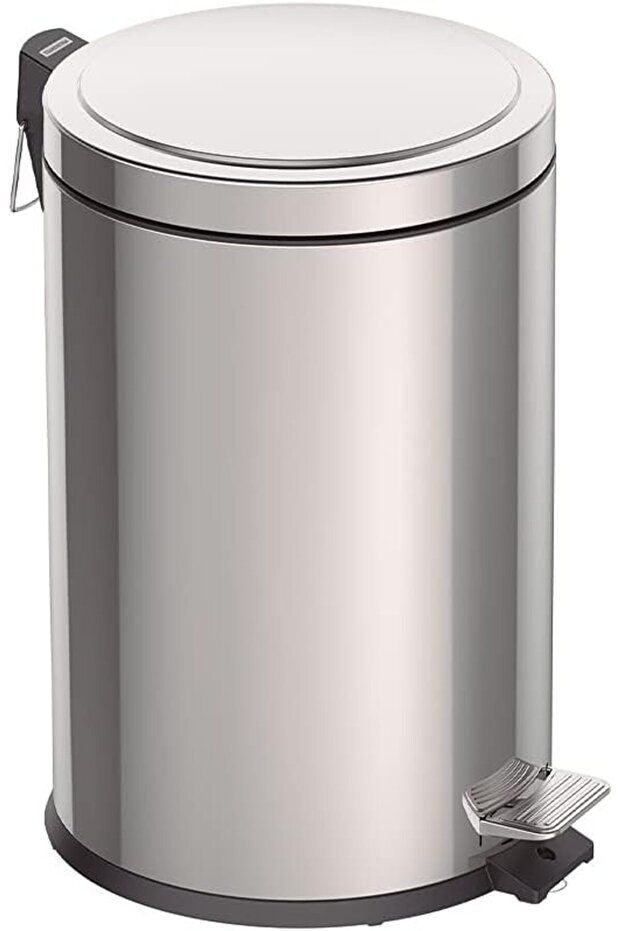 Since 1911, Made In Brazil - 20l Stainless Steel Pedal Trash Bin With A Removable Internal Bucket